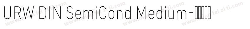 URW DIN SemiCond Medium字体转换